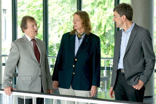 Die neuen Vizepräsidenten der Freien Universität: v.l.n.r.: Prof. Werner Väth, Prof. Brigitta Schütt, Prof. Michael Bongardt