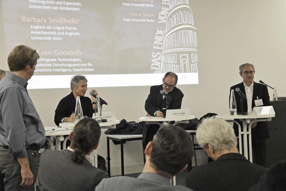 Prof. Dr. Barbara Seidlhofer forderte, die strikte Trennung zwischen Mutter- und Fremdsprachen zu überwinden.