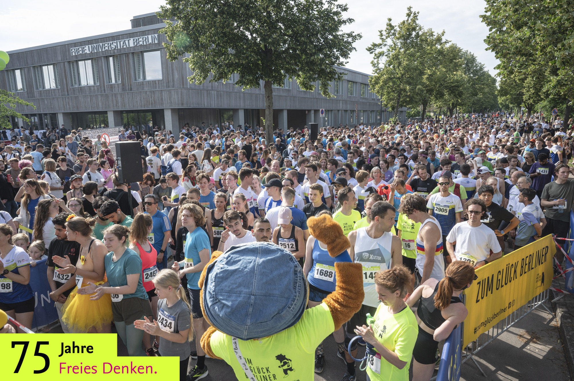 Teilnahmerekord: Mehr als 1200 Läuferinnen und Läufer sind hochmotiviert beim Campus Run an den Start gegangen.