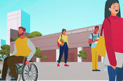 Im Video „Wegweiser barrierefrei studieren“ werden die verschiedenen Beratungsangebote und Einrichtungen zur Unterstützung eines barrierefreien Studiums an der FU Berlin vorgestellt.