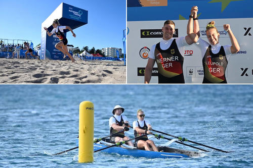 Sophie Leupold beim Coastal Rowing. Das Deutschlandstipendium fördert unter anderem Leistungssportler*innen, die studieren.