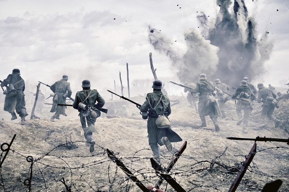 Szene aus dem Netflix-Film „Im Westen nichts Neues“ aus dem Jahr 2022.