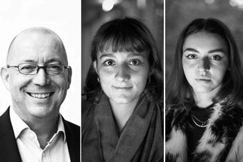 Martin Gersch, Professor für Betriebswirtschaftslehre, Laura von Welczeck (M.), Assoziierte Forscherin, und Nina Schlömer (r.), wissenschaftliche Mitarbeiterin am Fachbereich Wirtschaftwissenschaft.