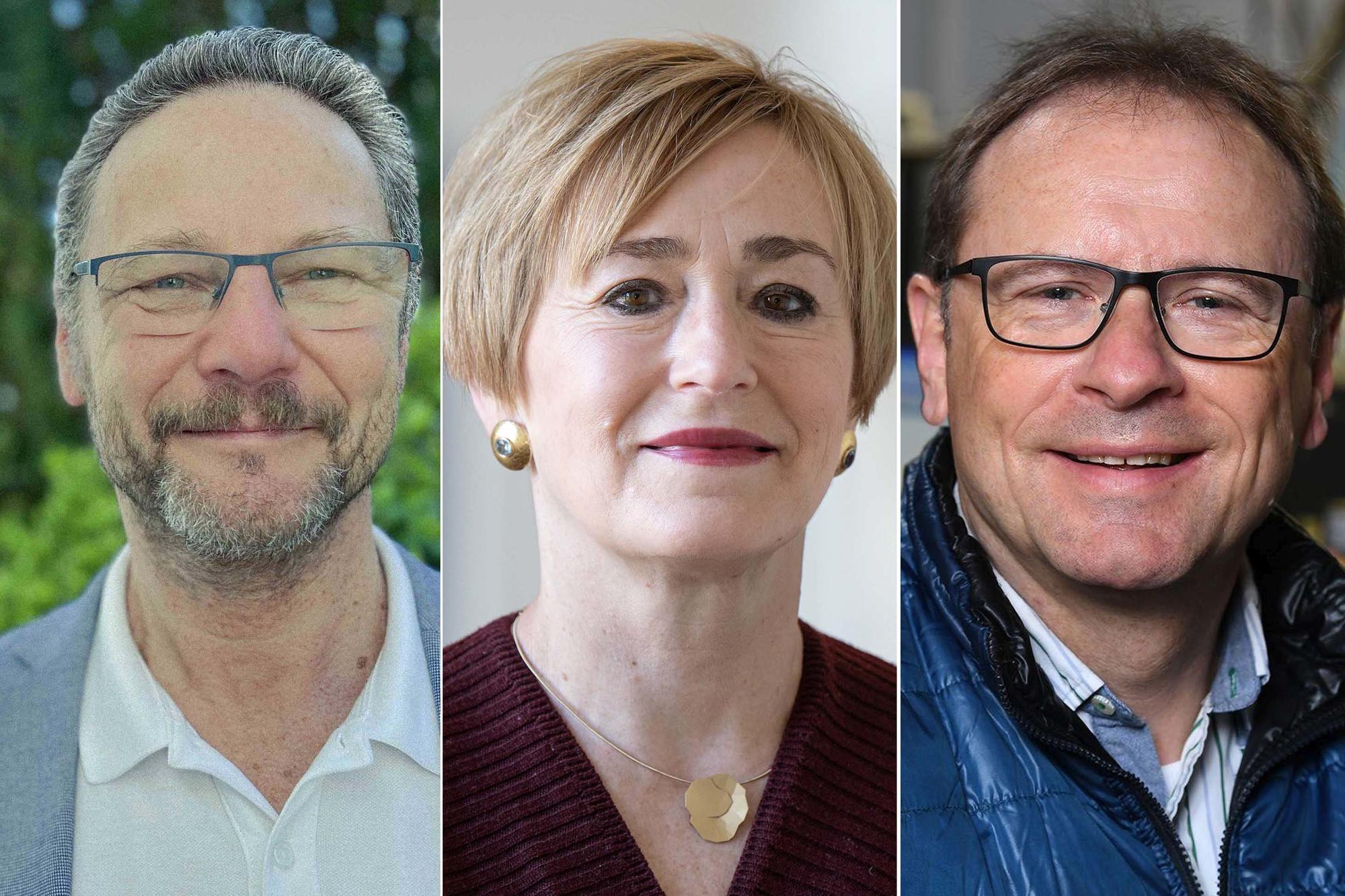 Ombudspersonen der Freien Universität Berlin: Prof. Dr. Sabine Kropp (M.), Prof. Dr. Marcus Doherr (l.), Prof. Dr. Joachim Heberle (r.)