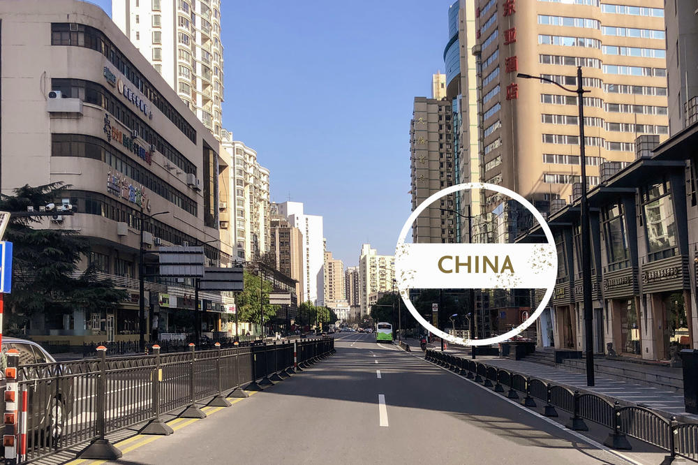The streets of Shanghai have gone empty after the coronavirus outbreak.