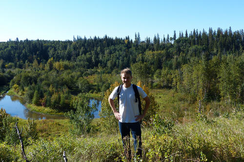 Environmental protection instead of seminar work: In Canada, it’s possible. Geography student Robert Brundage participated in a project called “Fencing the Forest.”