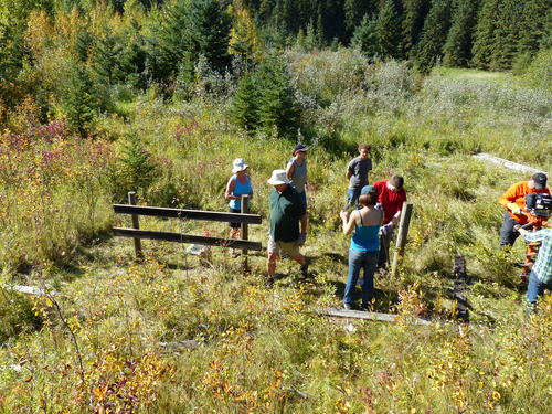 Awesome teamwork: About ten volunteers worked together on the project, which was located about an hour’s drive south of Edmonton.