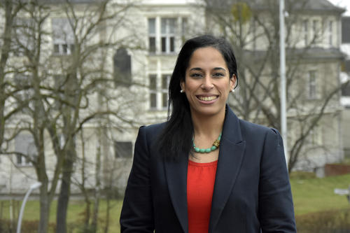 Hoda El Mahgoub on her visit to the university management of Freie Universität.