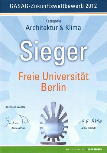 Preis GASAG Future Competition 2012