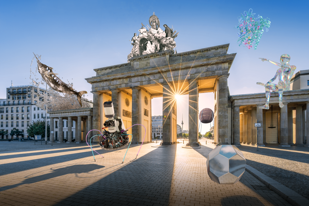 Motive der Berliner Cluster am Brandenburger Tor