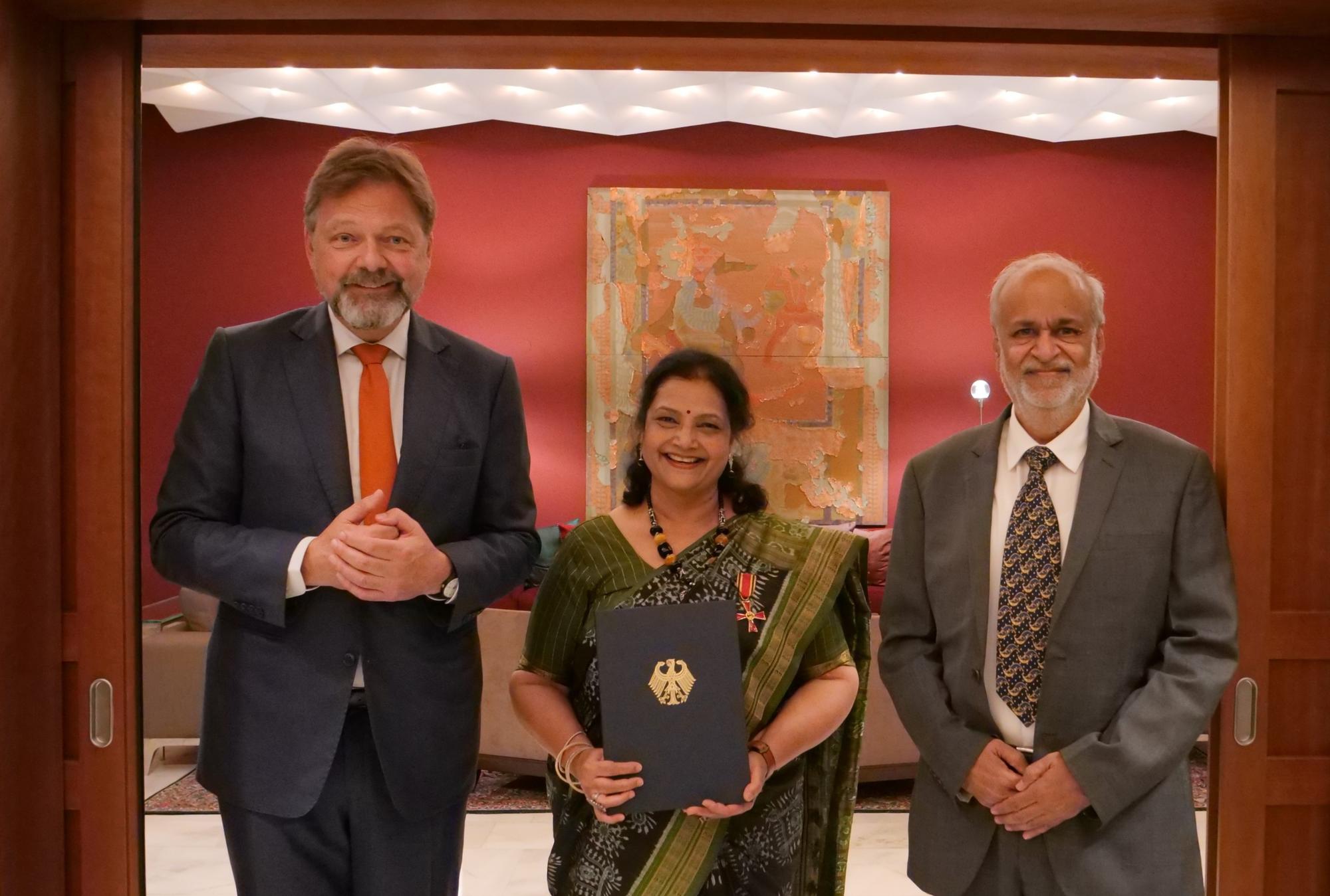 Prof. Dr Swati Acharya with the Ambassadors of Federal Republic of Germany, Austria and dignitaries