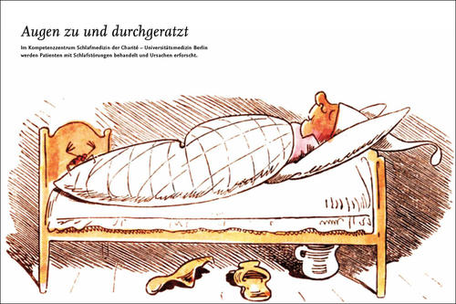 Augen zu und durchgeratzt. Wie Schlafstörungen behandelt werdnen und warum Handys den Schlaf nicht stören.