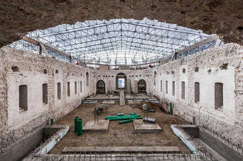 Gewächshaus oder Grabungsstätte? Nach seiner Sanierung soll das Victoria- Gewächshaus als energieeffiziente Attraktion wiedereröffnet werden.