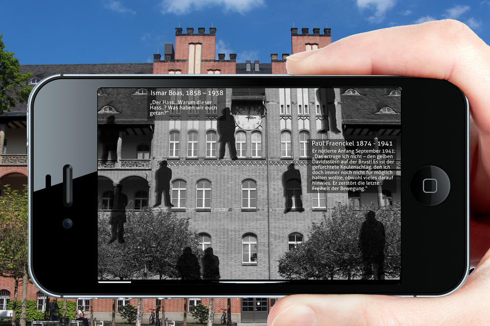 Menschen verschwinden: Eine Station des Video-Rundgangs erinnert an Wissenschaftler, die im Nationalsozialismus aus der Charité vertrieben wurden.