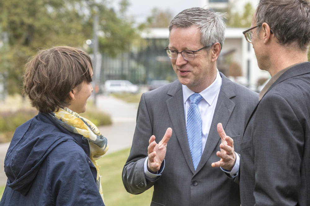 Immer im Gespräch: Für Günter M. Ziegler ist Kommunikation grundlegend für seine Arbeit als Universitätspräsident und Wissenschaftler.