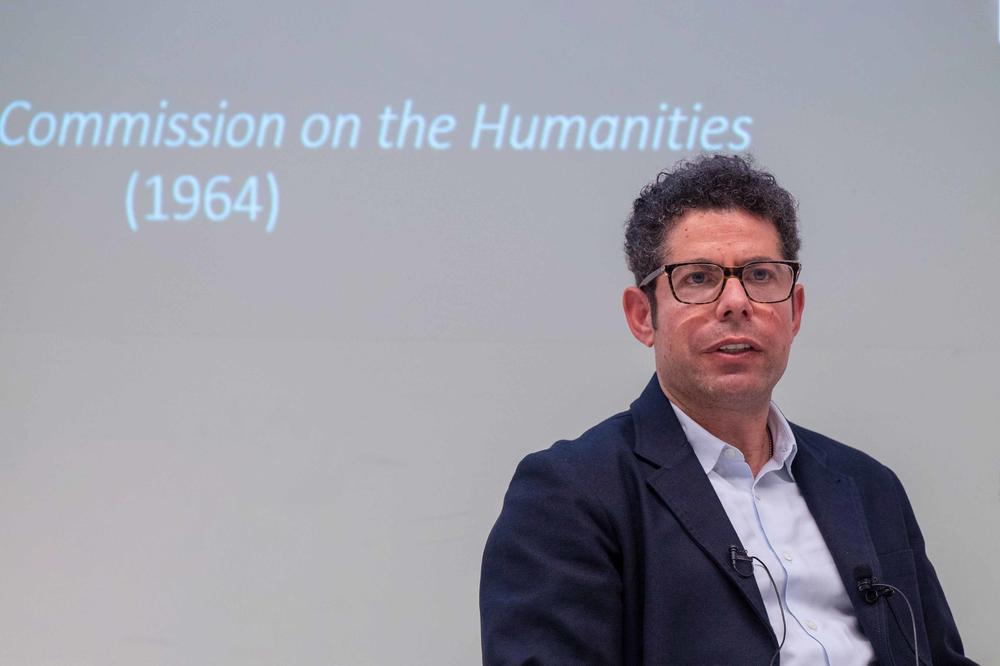 Paul Reitter von der Ohio State University betonte in seinem Festvortrag die Bedeutung der Geisteswissenschaften an US-amerikanischen Universitäten