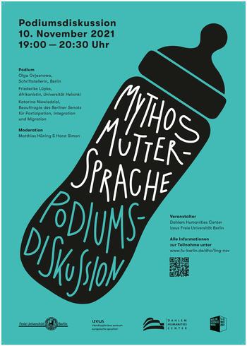 Veranstaltungsposter "Mythos Muttersprache"