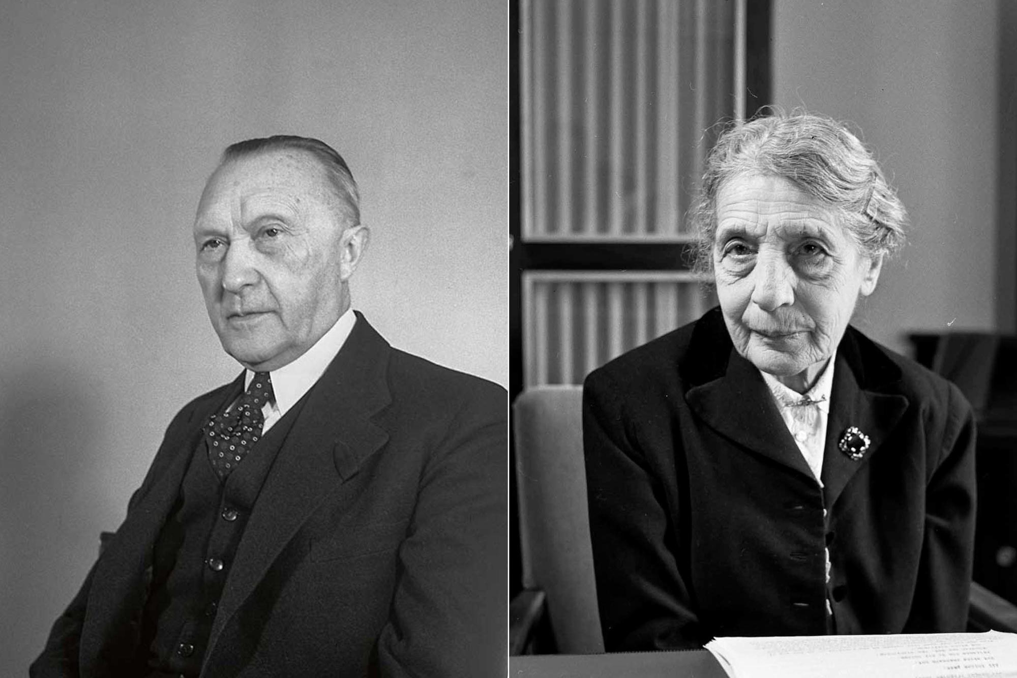 Viele berühmte Persönlichkeiten waren von Anfang an Teil der Ernst-Reuter-Gesellschaft, sei es der ehemalige Bundeskanzler Konrad Adenauer oder die Physikerin Lise Meitner.