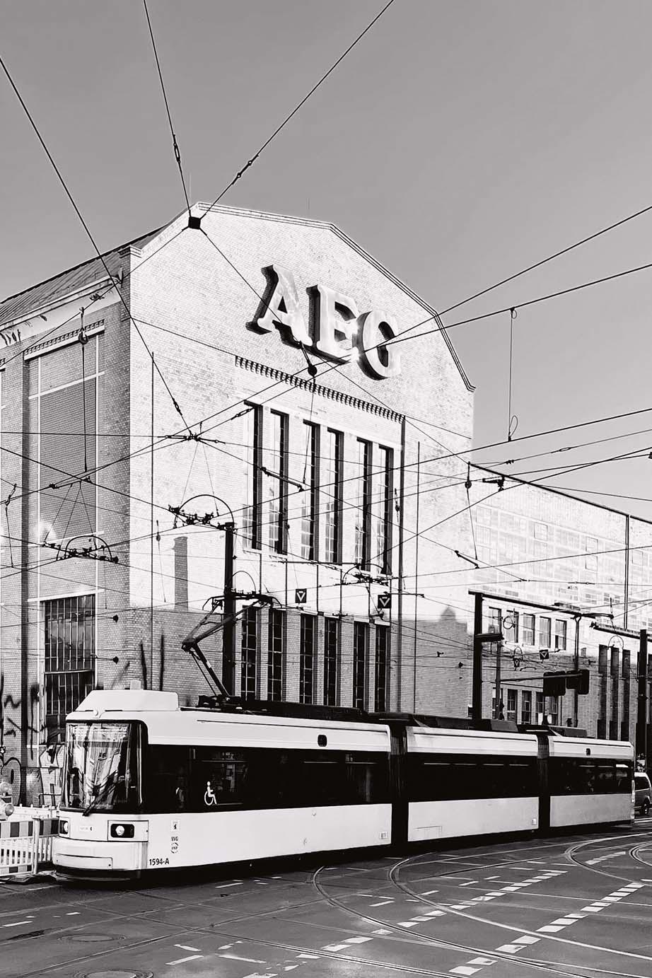 Elektropolis, AEG in Oberschöneweide. Das ehemalige Transformatorenwerk in der Wilhelminenhofstraße gehörte seit 1920 zur AEG.