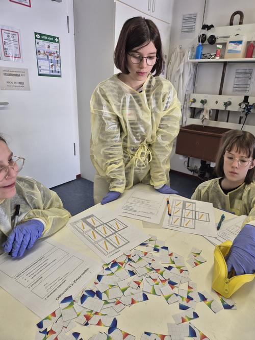 Marla Talbot war Teilnehmerin des Workshops „Lichtgeheimnisse – Reise ins Regenbogenspektrum“ am Fachbereich Physik und besucht das Goethe-Gymnasium in Wilmersdorf, Foto: Nelly Mouawad