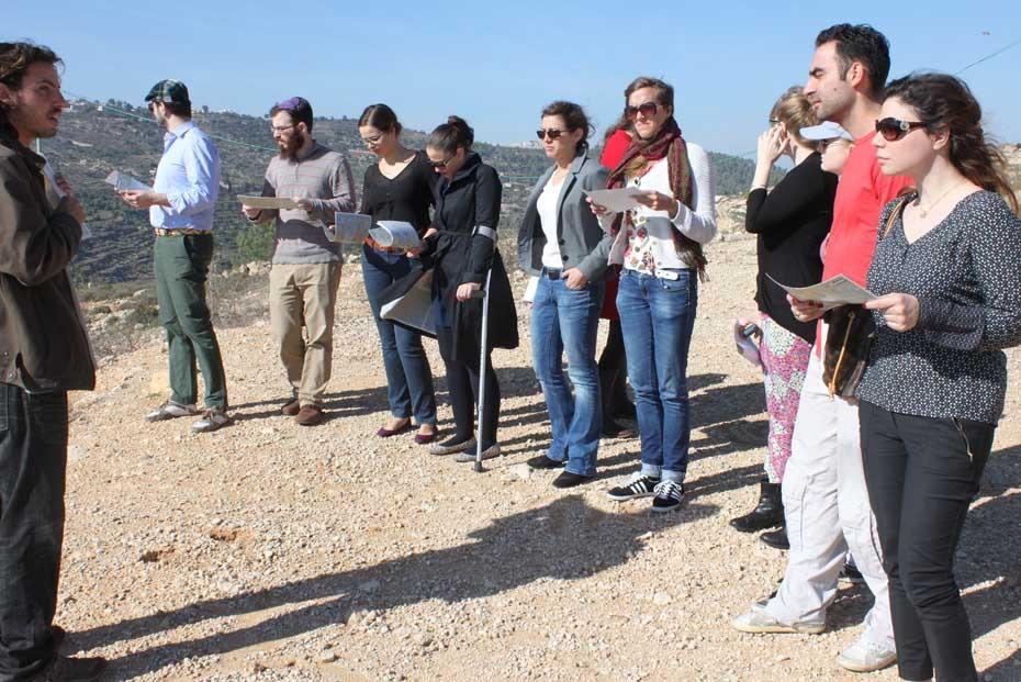 Doktoranden des Graduiertenkollegs bei einer Führung der NGO Ir Amin durch Ostjerusalem.