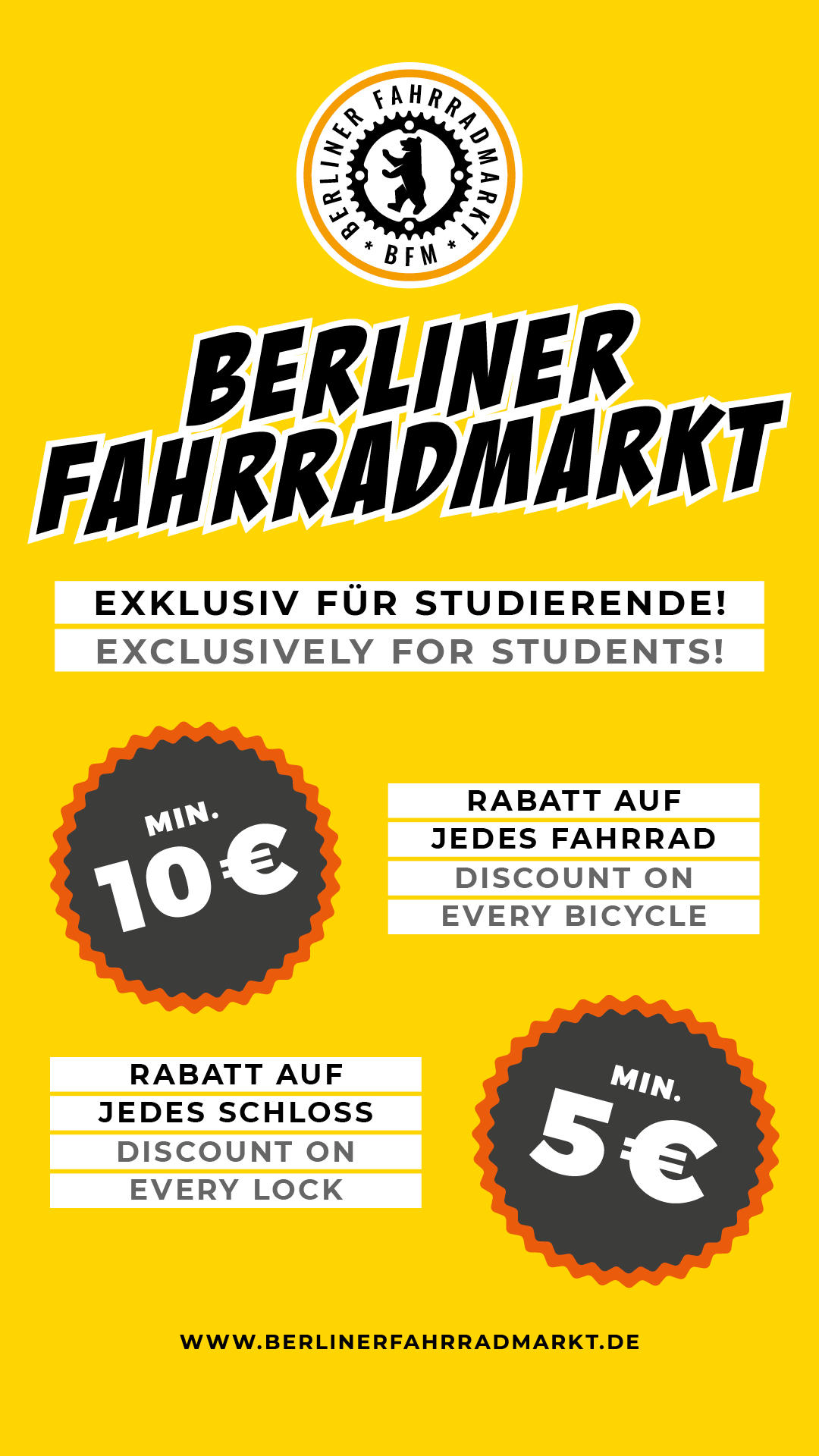 Flyer Berliner Fahrradmarkt