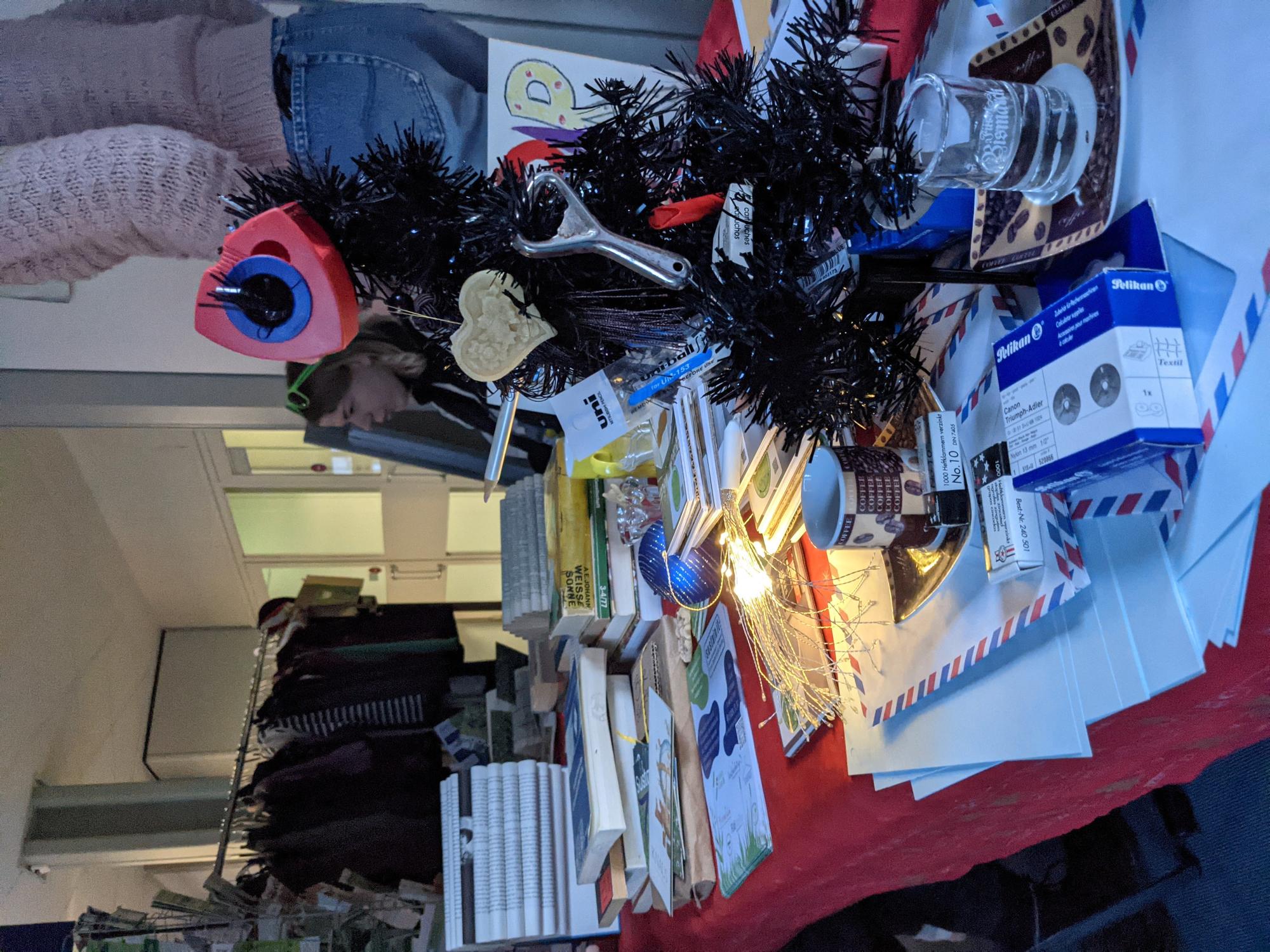 Bei der Weihnachtsaktion