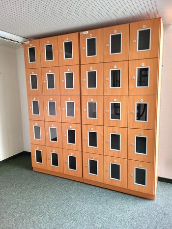 Dauerschließfächer im Lesesaal