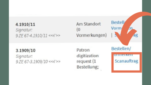 Scanauftrag