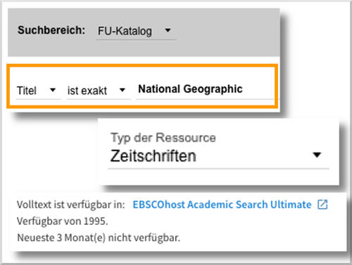 Zeitschriftentitel suchen