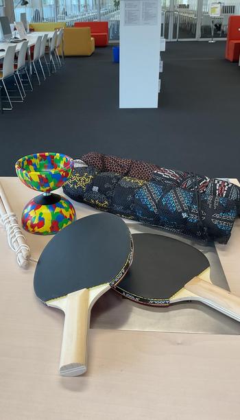 Sportgeräte zum Ausleihen in der Fachbibliothek Wirtschaftswissenschaften