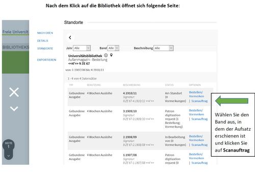 Schritt 2: Zeitschriftenband auswählen