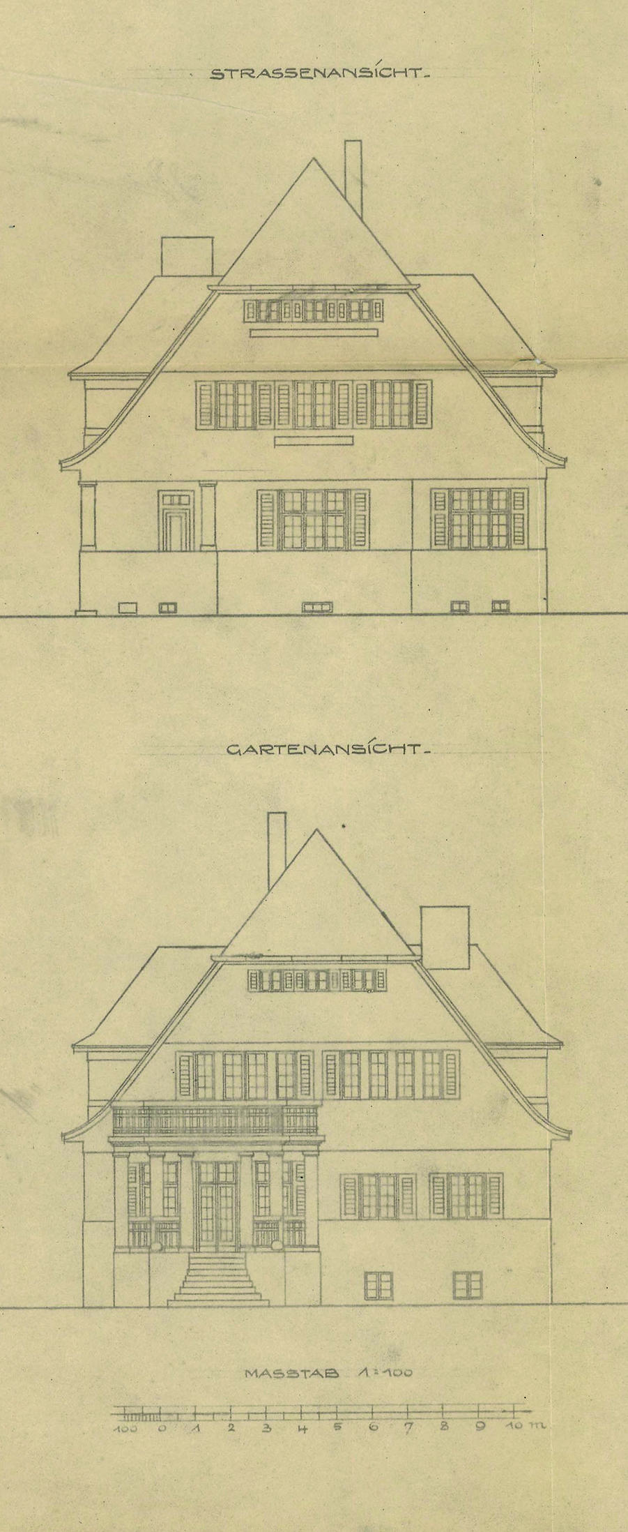 Historische Planzeichnung