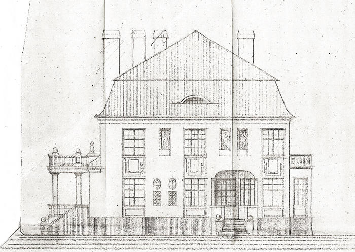 Historische Planzeichnung